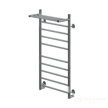 полотенцесушитель электрический кабельный ника way-2 100/50 с полкой u, хром
