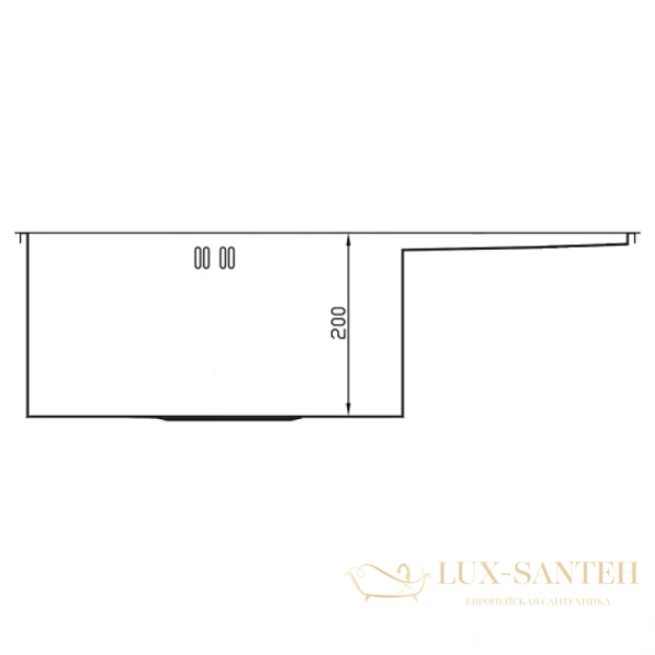 кухонная мойка seaman eco marino smv-z-860r.b, нержавеющая сталь