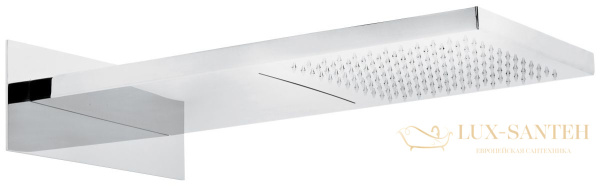 верхний душ. 500*260. 2 режима (дождь и водопад). сталь, c06652cr, цвет хром