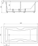 акриловая ванна aquatek феникс 180x85 fen180-0000069 с фронтальным экраном (слив слева)