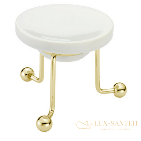 huber croisette, 4028.01h.do, мыльница настольная, цвет золото х керамика