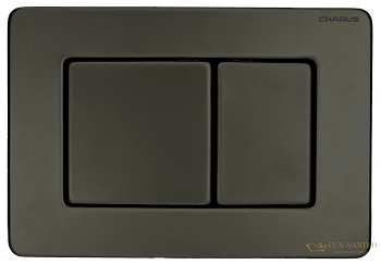 панель смыва charus tm, robusto, fp.310.gnm.05, оружейная сталь