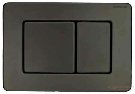 панель смыва charus tm, robusto, fp.310.gnm.05, оружейная сталь