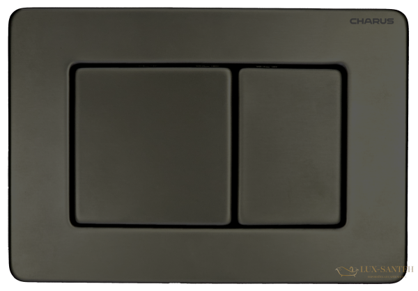 панель смыва charus tm, robusto, fp.310.gnm.05, оружейная сталь