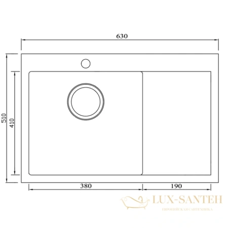 кухонная мойка seaman eco marino smb-6351rs.a, нержавеющая сталь