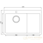 кухонная мойка seaman eco marino smb-6351rs.a, нержавеющая сталь