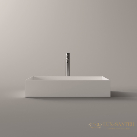 раковина накладная, alice hide, 31130109, прямоугольная, 600*370, белый матовый