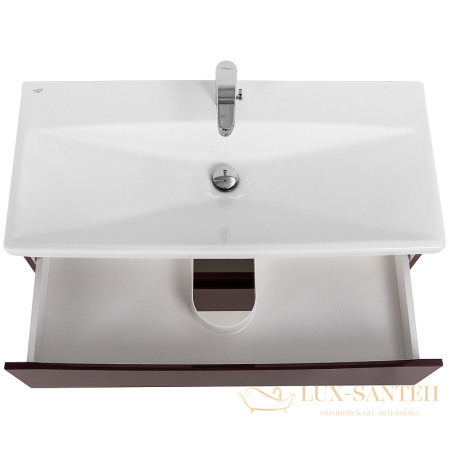 тумба под раковину belbagno marino-cer marino-cer-1000-2c-so-brdl-p 100 см подвесная, bordo lucido