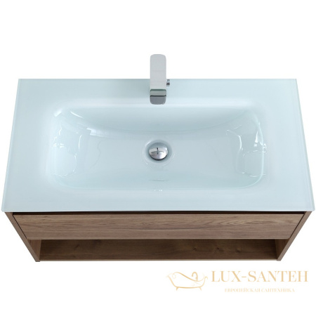 тумба под раковину belbagno kraft kraft-1000-1c-so-rt 100 см подвесная, rovere tabacco