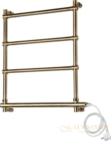 полотенцесушитель электрический margaroli sole 542 5424704obnc, высота 66 см, ширина 57 см, состаренная бронза