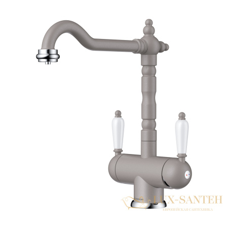 смеситель для кухни omoikiri amagasaki-gr, 4994232, цвет leningrad grey