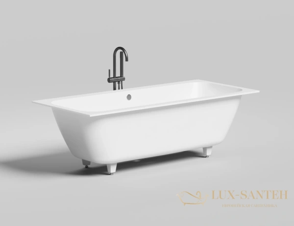 ванна salini orlanda axis 103222m s-stone 180x80 см, белый