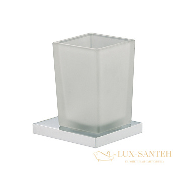 стакан для зубных щеток fima carlo frattini quadra, f6023/1wcr, хром