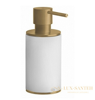 дозатор gessi 316 accessories 54737.727 настольный, brushed brass pvd/белый