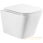 Подвесной унитаз BelBagno Ardente-tor BB520CH-TOR без сиденья, белый