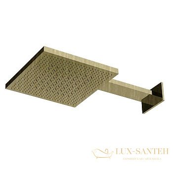 верхний душ 300х300 мм almar velvet e044277.hb, 2 режима, латунь брашированная pvd