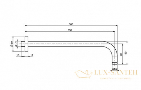 держатель верхнего душа, fima carlo frattini showerhead f2138sn, никель брашированный