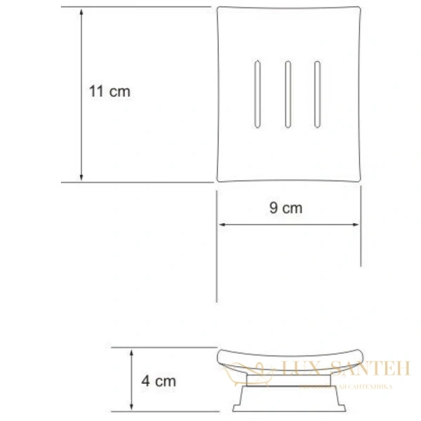 мыльница wasserkraft amper k-5429black, черный