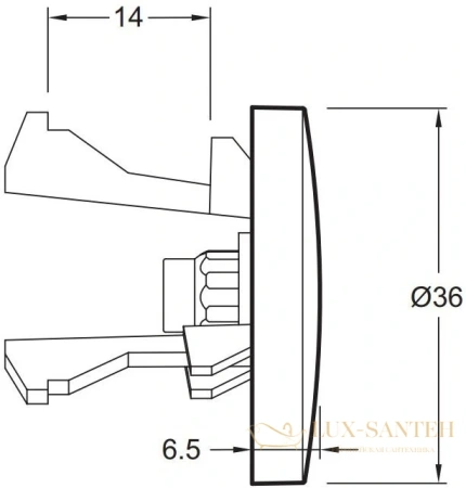 заглушка для перелива jacob delafon e4061-cp