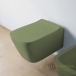 Чаша подвесного унитаза ArtCeram A16 Rimless ASV003 44 00 безободковая, Green Salvia Matt