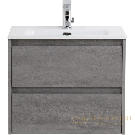 тумба belbagno kraft kraft 39-600/390-2c-so-cg 60 см, cemento grigio