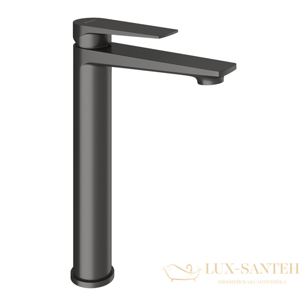 смеситель для раковины aqueduto linha l, lin0345, оружейная сталь