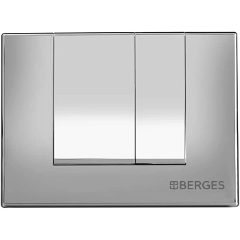 кнопка berges square 040043 для инсталляции novum s3, глянцевый хром