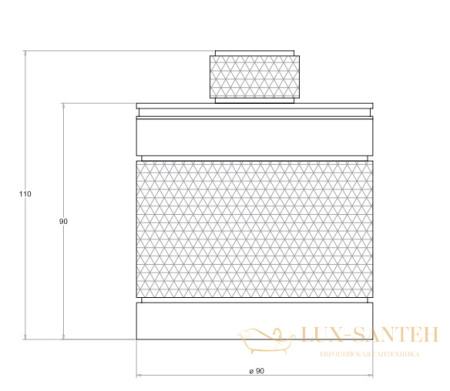 контейнер bertocci officina 01 127 7532 0800 с крышкой, черный матовый