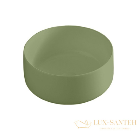 раковина накладная artceram cognac 35 col004 44 00 ø 350 мм, green salvia matt