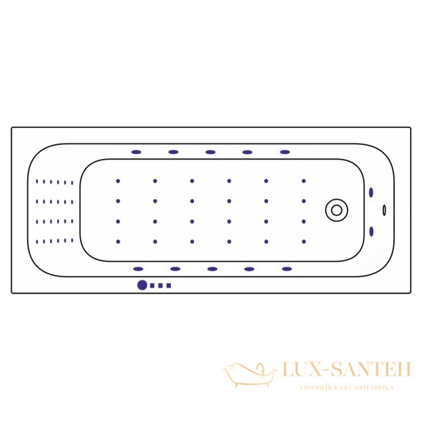 ванна whitecross vibe 170x70 "nano", 0105.170070.100.nano.cr, белый