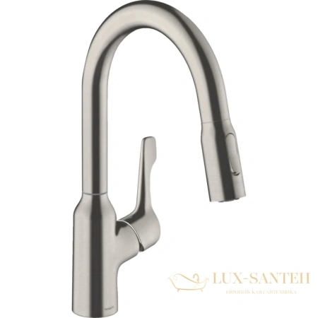 смеситель для кухни hansgrohe focus m43 71811800 сталь