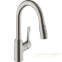 смеситель для кухни hansgrohe focus m43 71811800 сталь