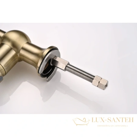 смеситель paulmark retro re213226-br для кухни с подключением к фильтру, бронза