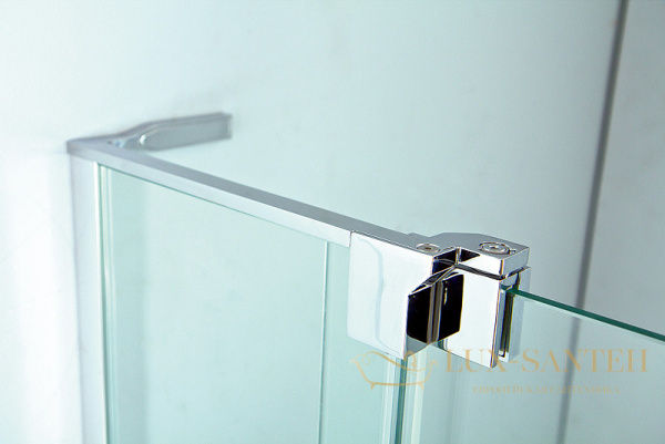 душевой уголок cezares slider slider-a-2-90/100-c-cr 100x100 профиль хром, стекло прозрачное
