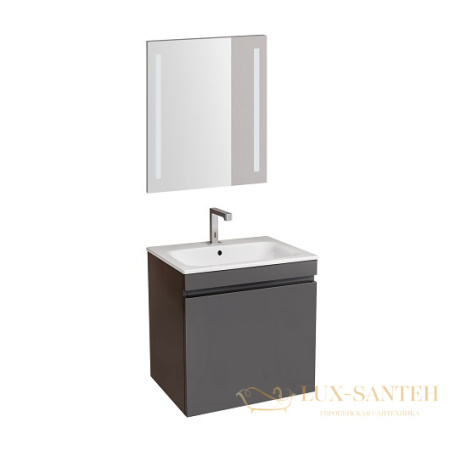 комплект мебели для ванной geberit renova plan 529.915.jk.6 60 см, лава, матовый