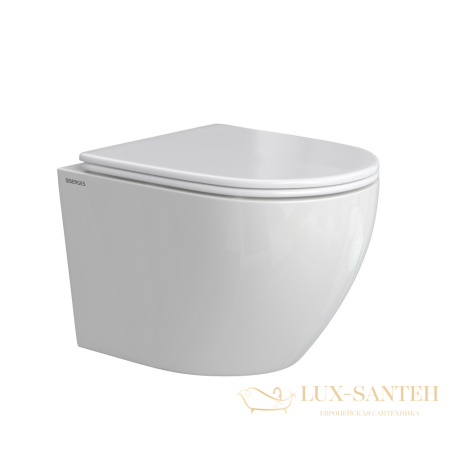 комплект berges 043393: подвесной унитаз okus rimless с системой инсталляции atom 410 и панелью смыва, черный матовый