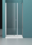 душевая дверь belbagno etna etna-b-11-60+80-c-cr 140 см профиль хром, стекло прозрачное 