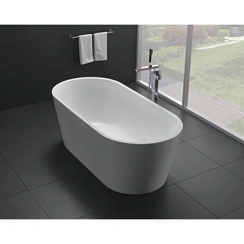 акриловая ванна belbagno bb71-1600 160x75 см, белый