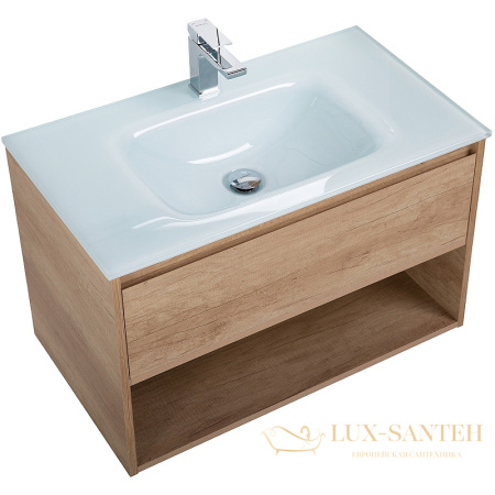 тумба под раковину belbagno kraft kraft-900-1c-so-rnn 90 см подвесная, rovere nebrasca nature