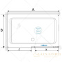 душевой уголок rgw stilvoll 32324284-014 sv-42b 140x80, профиль черный, стекло прозрачное