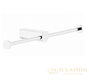 бумагодержатель двойной gessi rilievo 59415.279, white cn