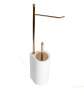 стойка h62 см: бумагодержатель/белый керамический ёрш stil haus hashi, 972(16), золото