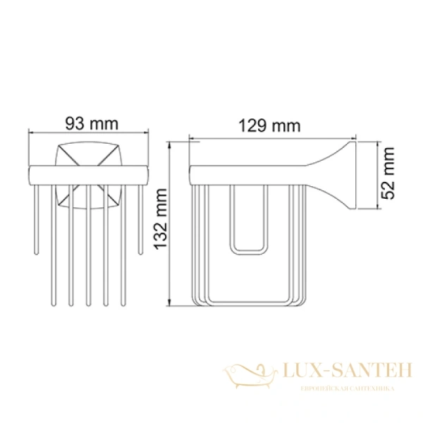 держатель освежителя воздуха wasserkraft wern k-2545, хром