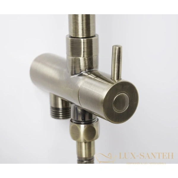 душевая стойка wasserkraft exter a040, светлая бронза