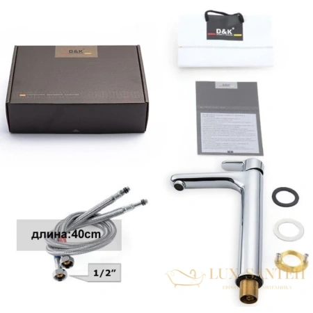 смеситель для раковины d&k rhein.marx da1392001, хром