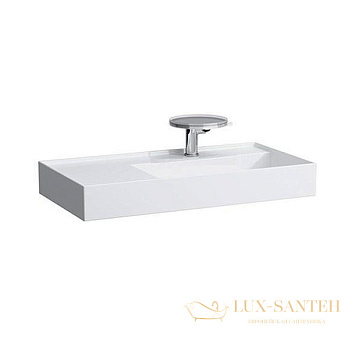 раковина laufen kartell by 8.1033.9.400.111.1 универсальная 90 см, белый глянцевый
