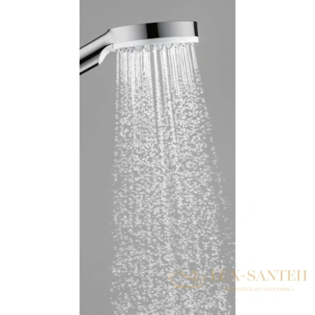 душевой гарнитур hansgrohe crometta 1jet 26567400 с держателем и шлангом 160 см, белый/хром