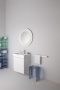 раковина laufen kartell by 8.1033.2.000.104.1 универсальная 50 см, белый глянцевый