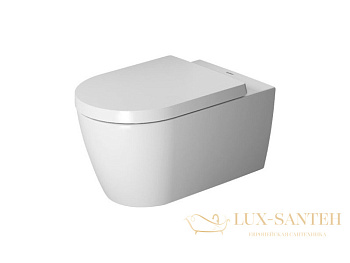 чаша подвесного безободкового унитаза duravit me by starck 25290900001 rimless, белый