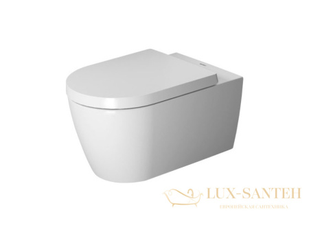 чаша подвесного безободкового унитаза duravit me by starck 25290900001 rimless, белый